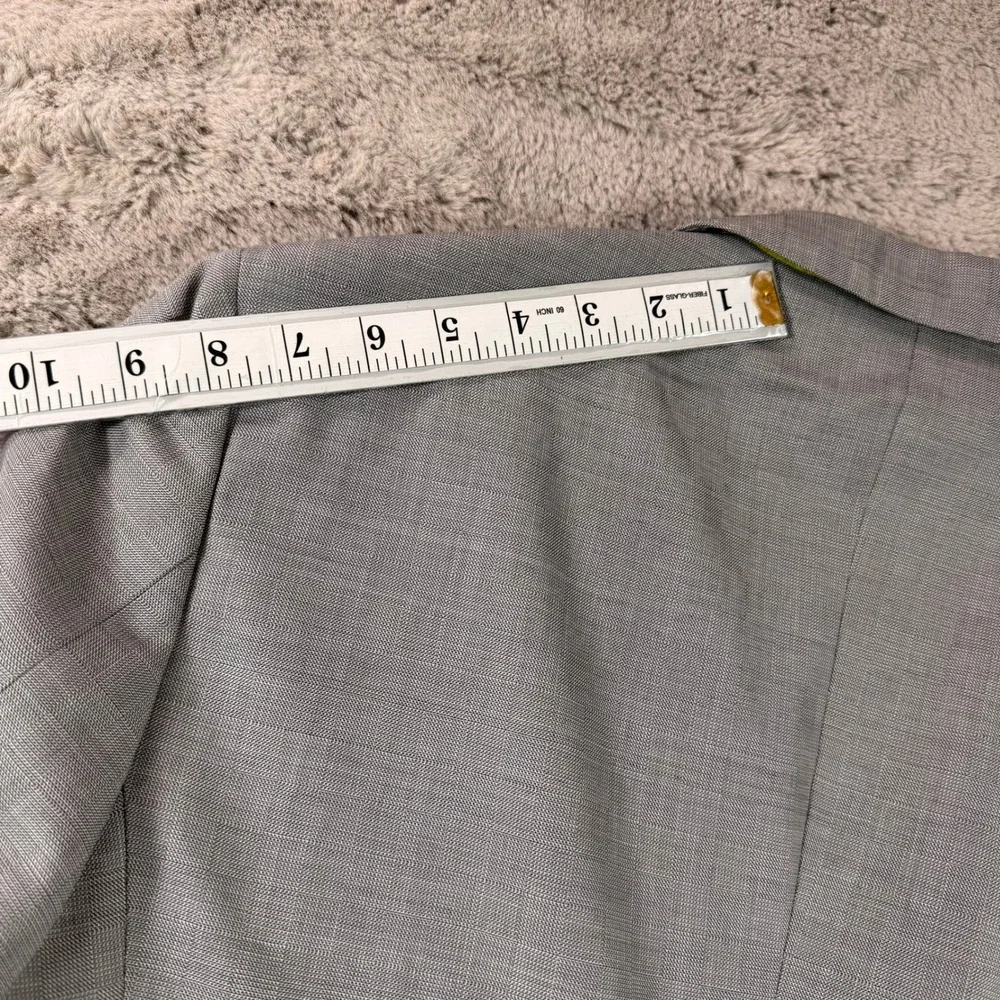 Hugo Boss The‎ James1 Grey Wool Blazer Yellow Lining Guabello Italy 42R Luxury